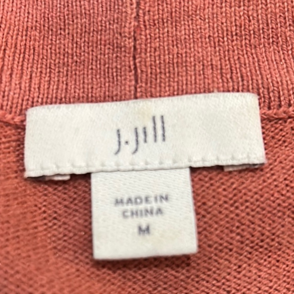 J.Jill Cardigan Women's Medium Dip Dyed Sunset Ombré Sweater - Picture 8 of 10